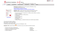 Desktop Screenshot of biopolymers.org.ua