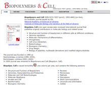 Tablet Screenshot of biopolymers.org.ua